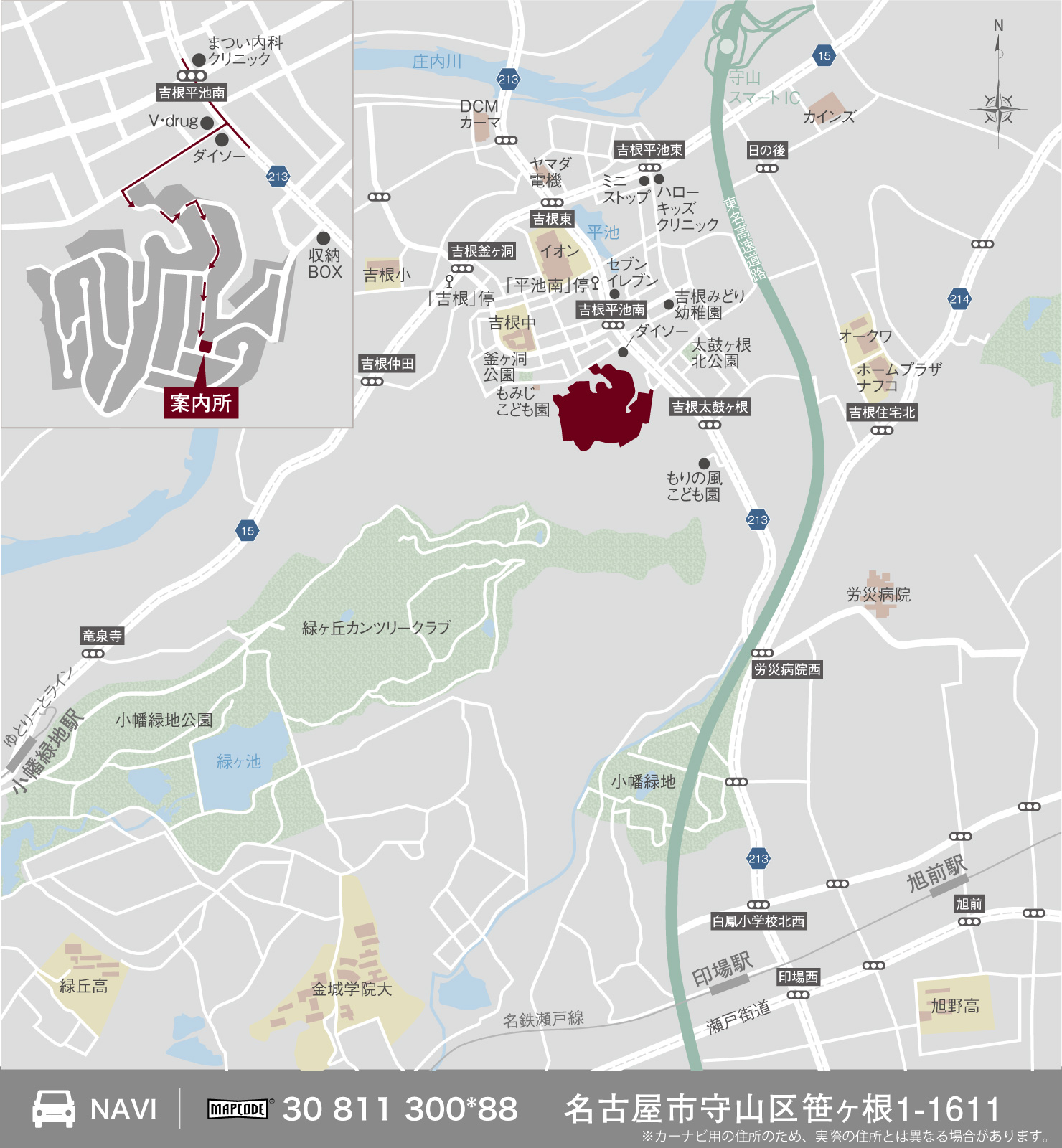 クリザンテームヒルズ緑の丘_地図