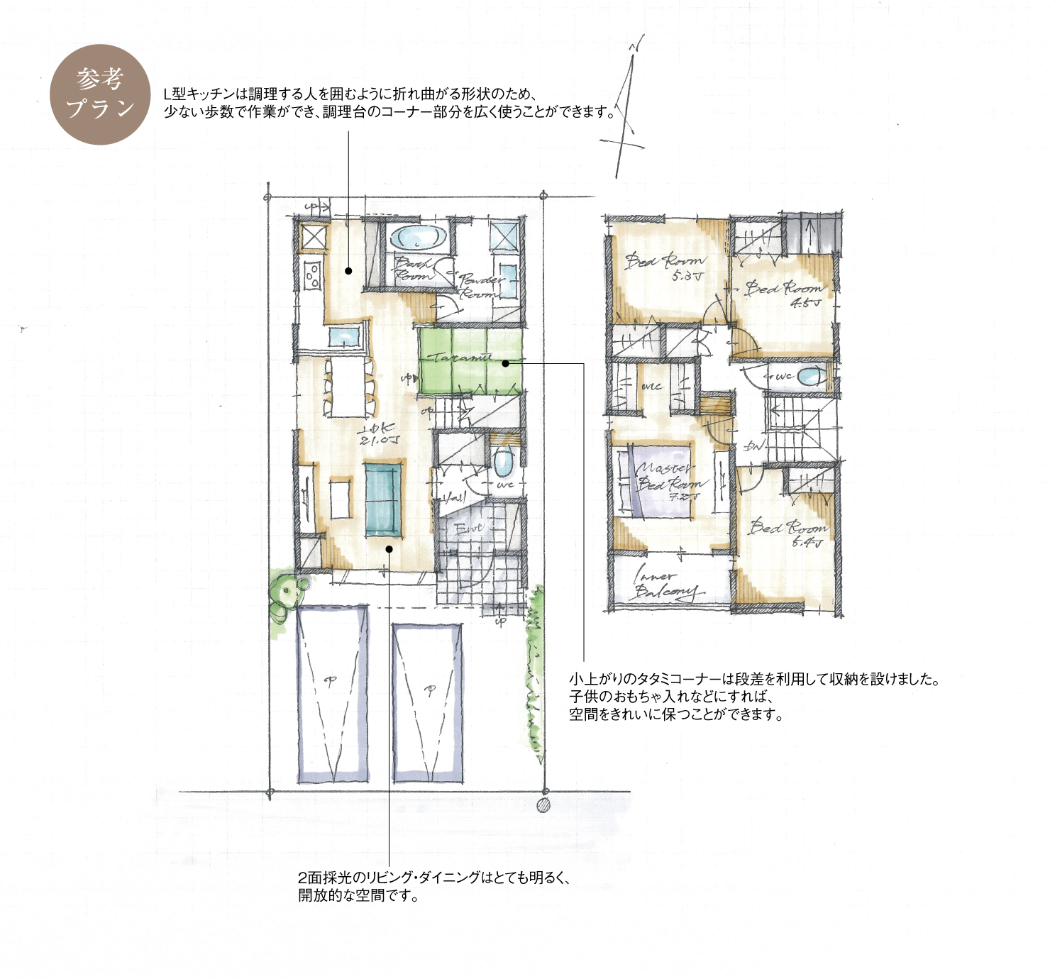 5_間取図_plan2_熱田区一番2_注文