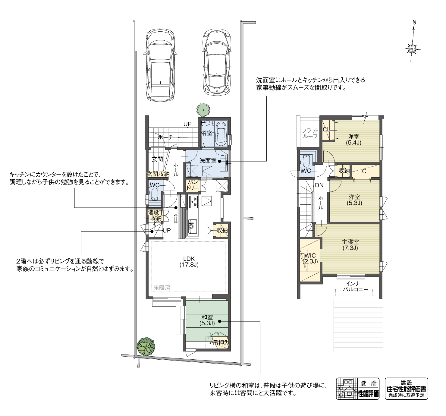 5_間取図_plan2_北区北久手町2