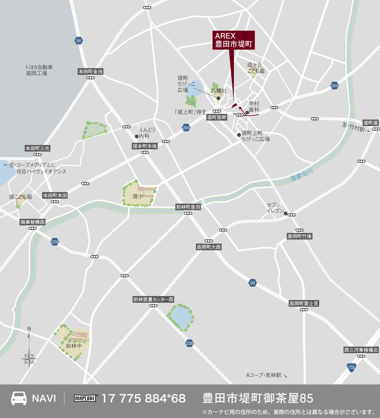 3_地図_豊田市堤町