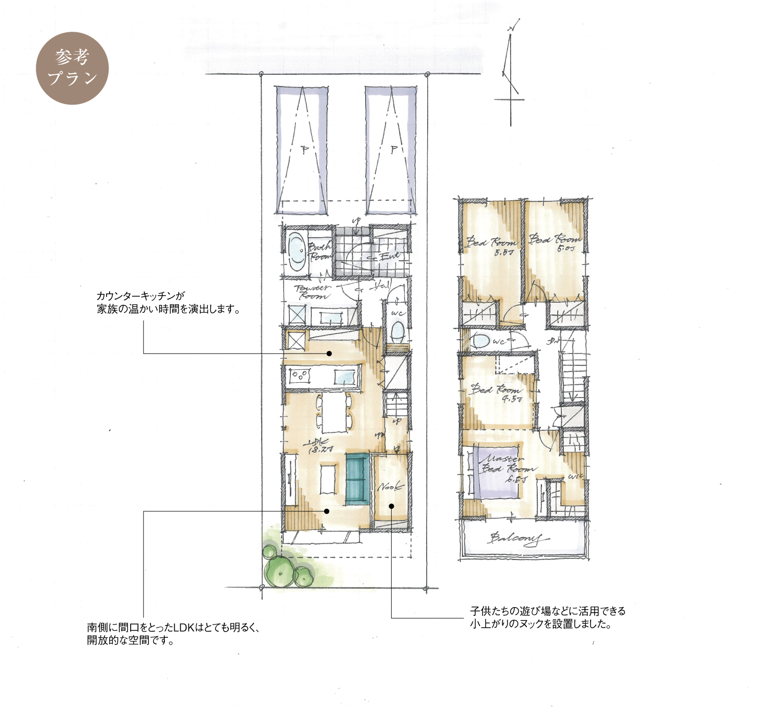5_間取図_plan3_中川区大当郎_注文