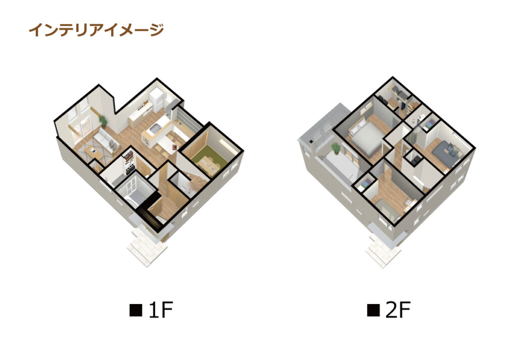 5_間取図_plan2_中村区新富町_インテリアイメージのみ