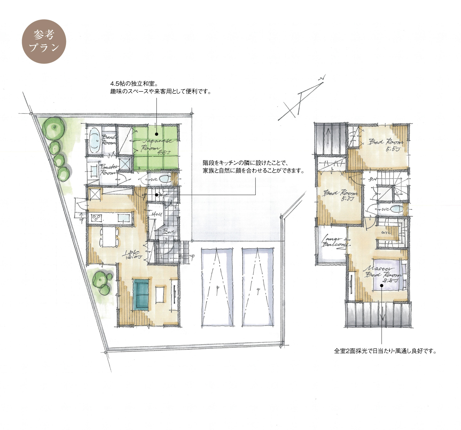5_間取図_plan2_東海市名和町7_注文