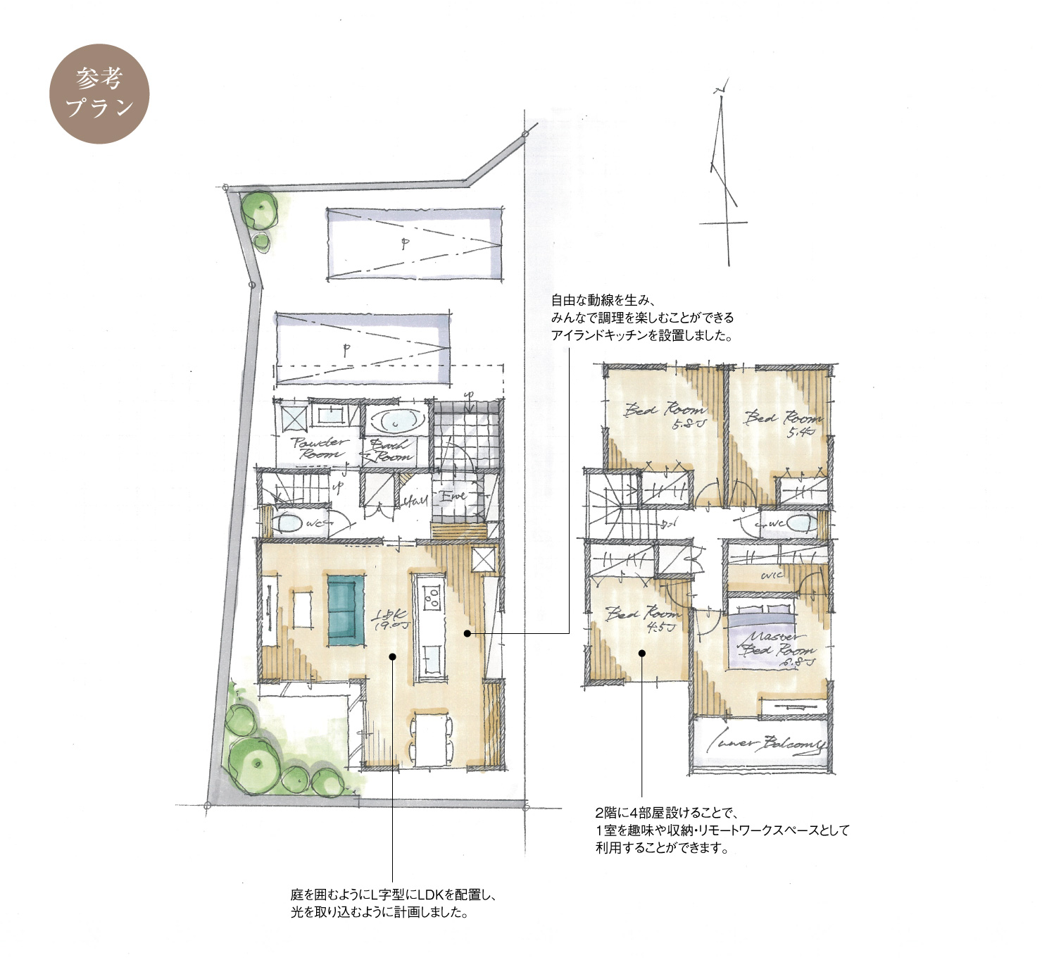 5_間取図_plan5_名東区高針6_注文