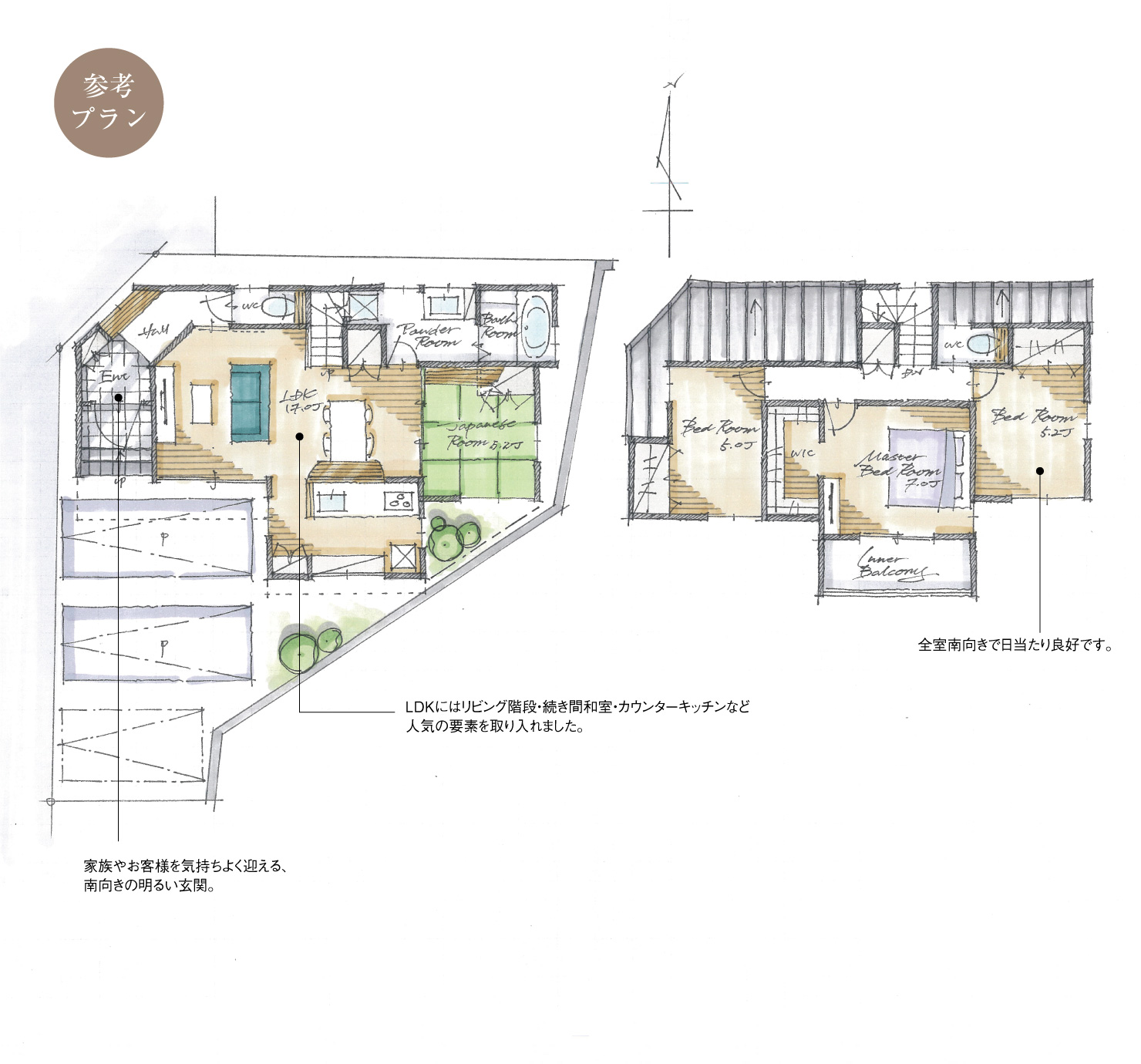 5_間取図_plan3_名東区高針6_注文