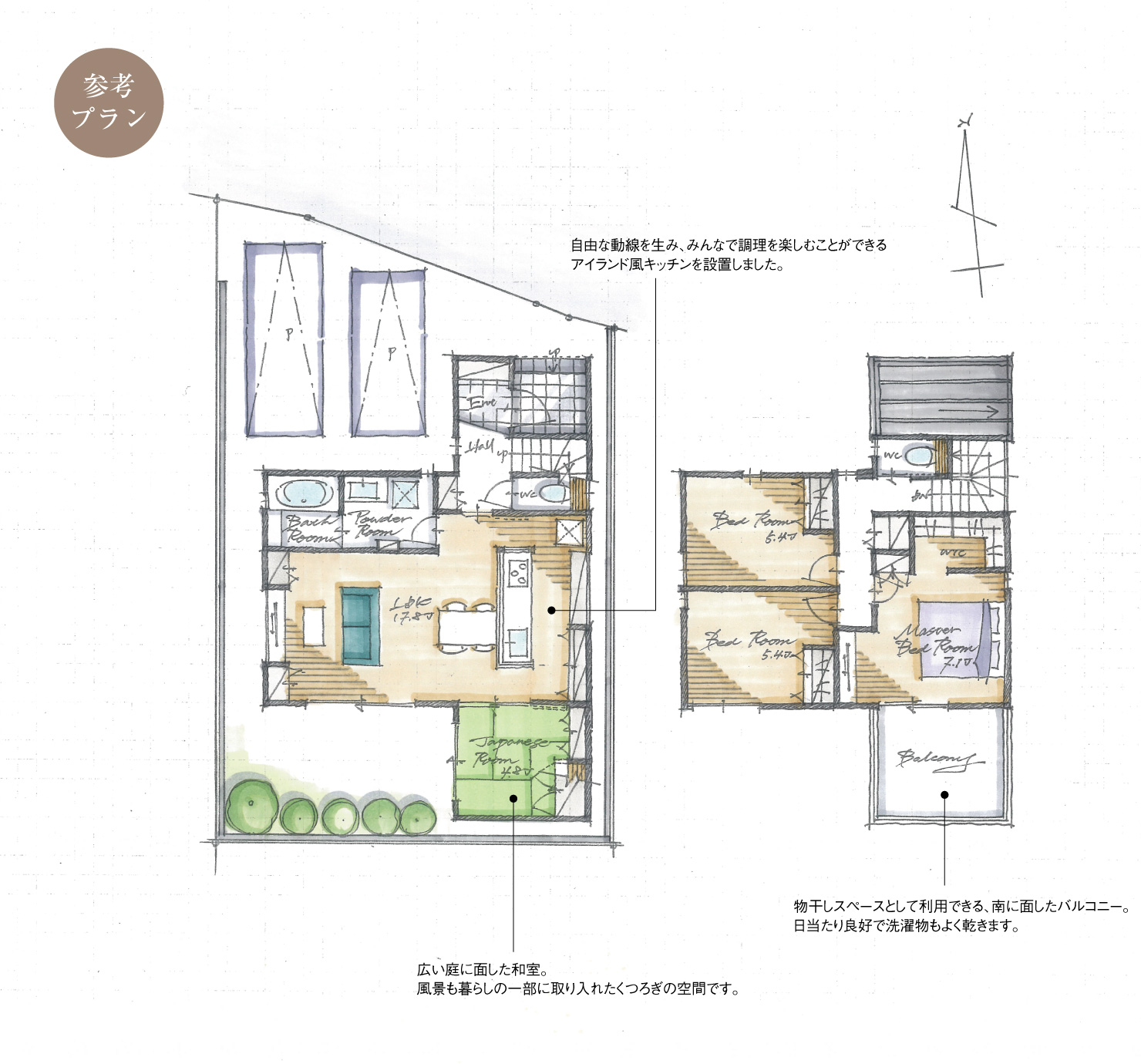 5_間取図_plan2_北名古屋市鹿田東蒲屋敷_注文