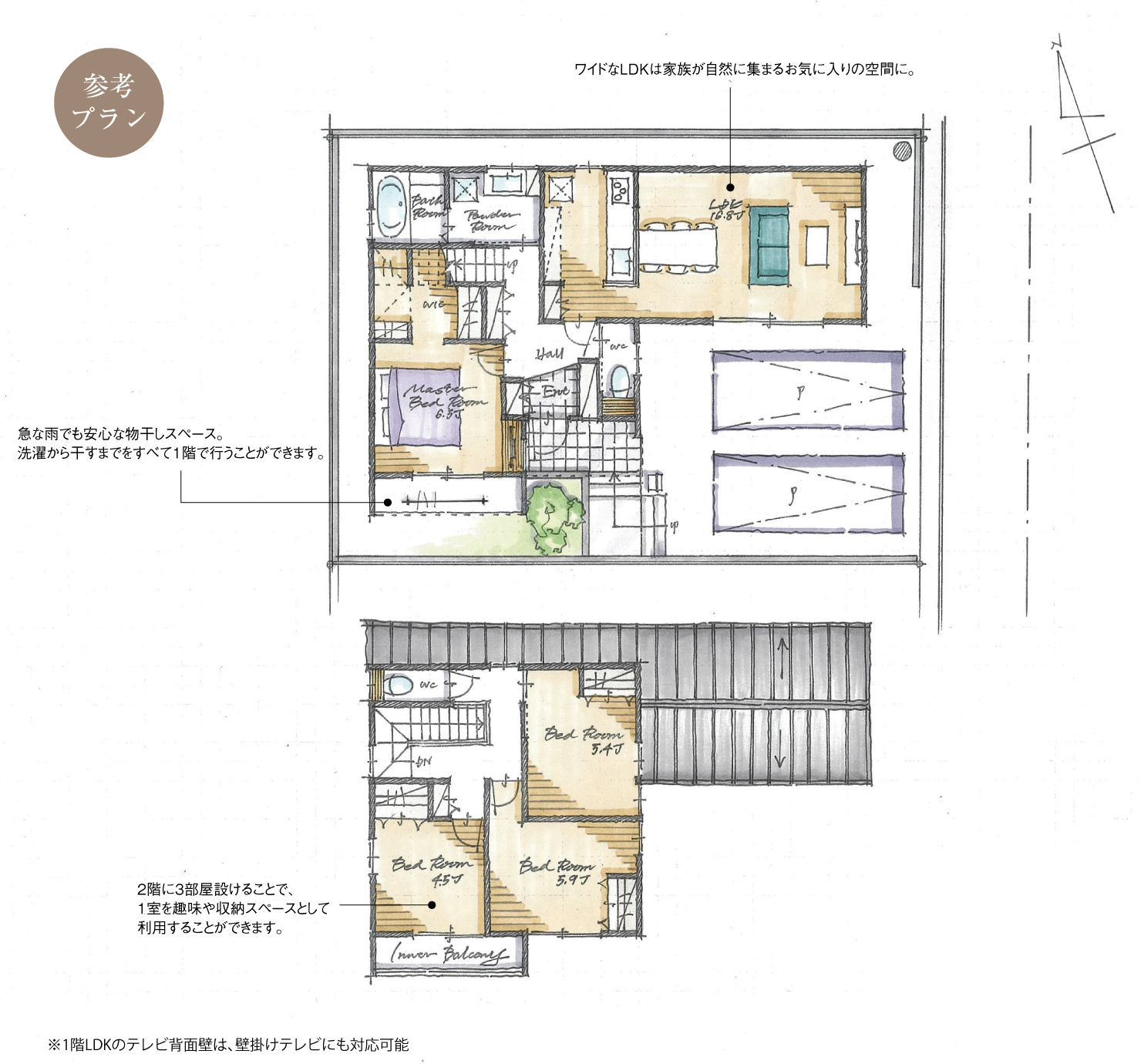 5_間取図_plan2_知立市牛田町Ⅴ_注文