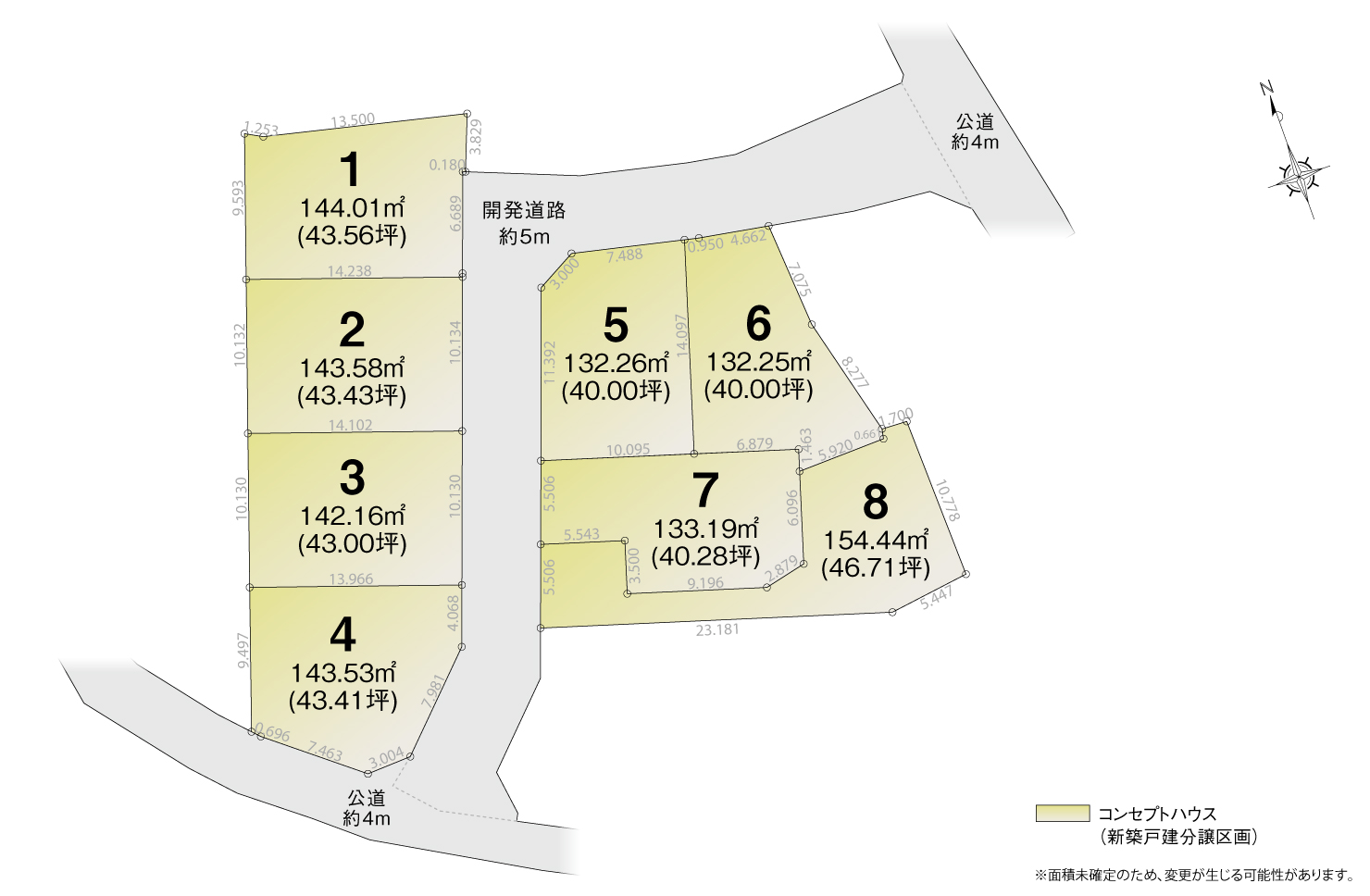 4_区画図_知立市牛田町Ⅴ