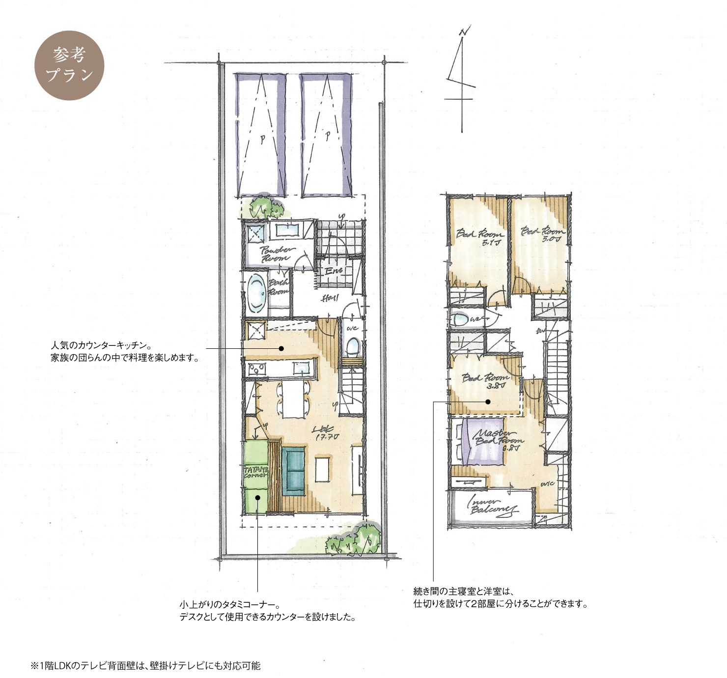 5_間取図_plan1_北区成願寺_注文