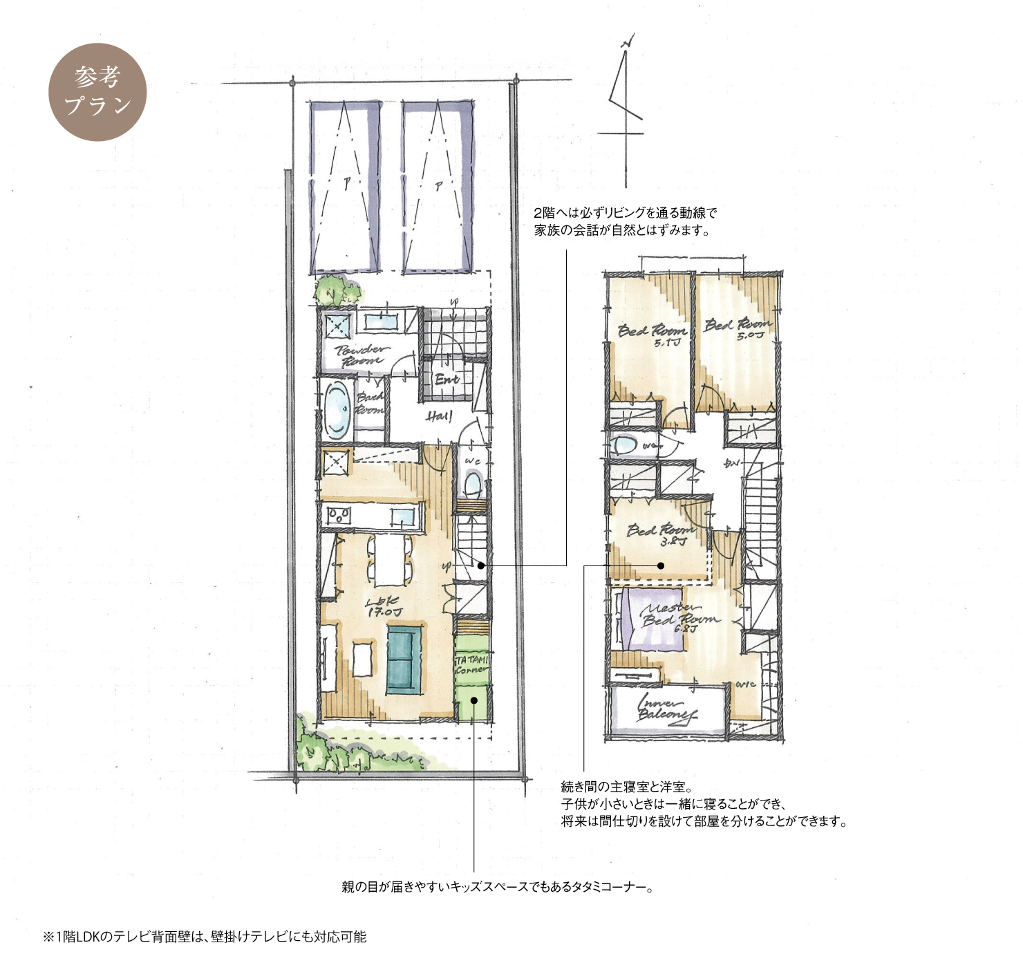 5_間取図_plan2_北区成願寺_注文