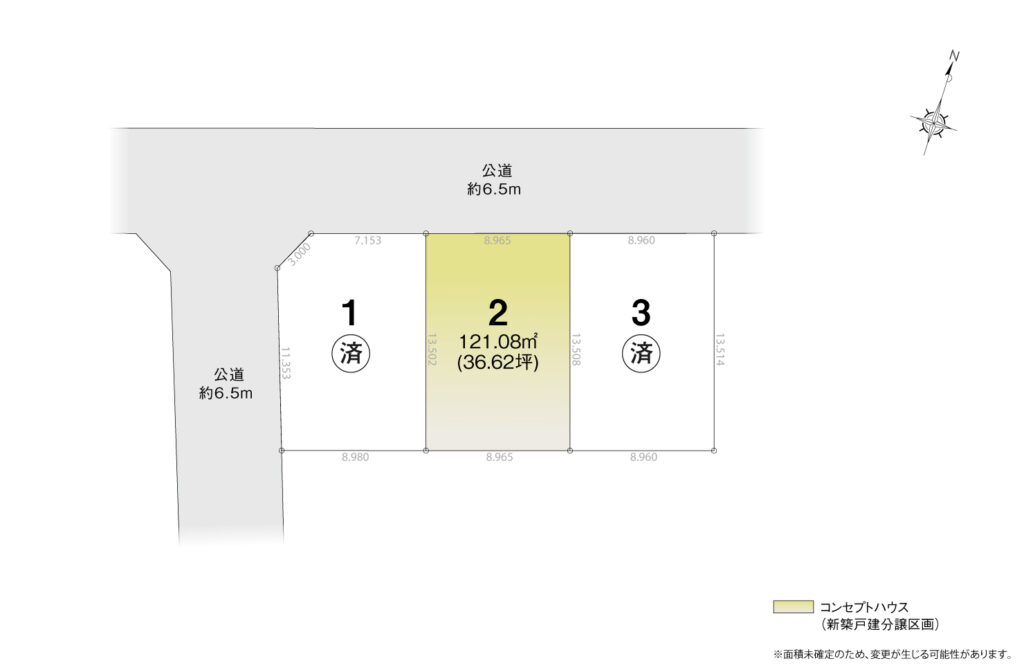 4_区画図_天白区植田一本松北Ⅲ