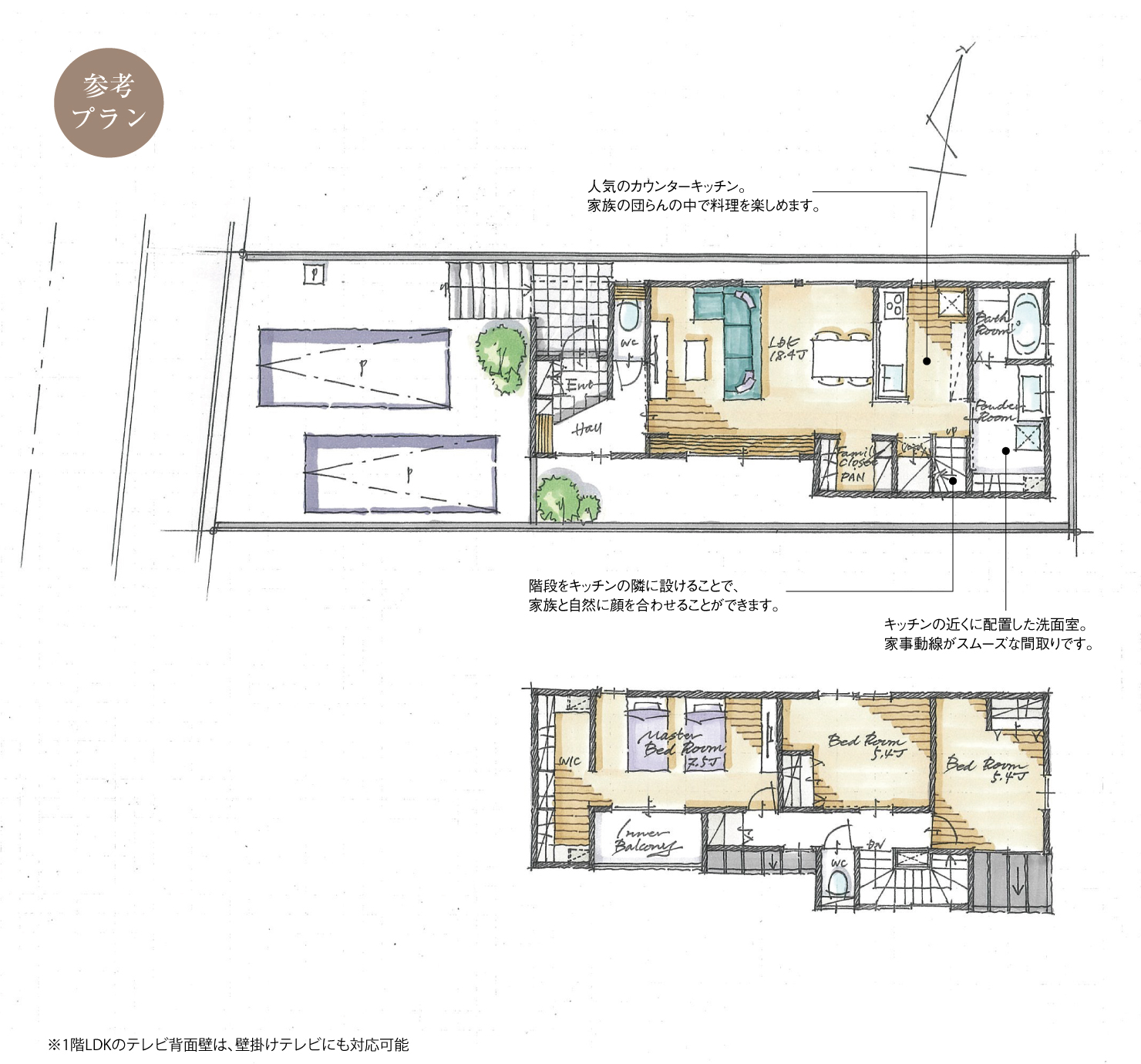 5_間取図_plan1_緑区砂田Ⅱ_注文