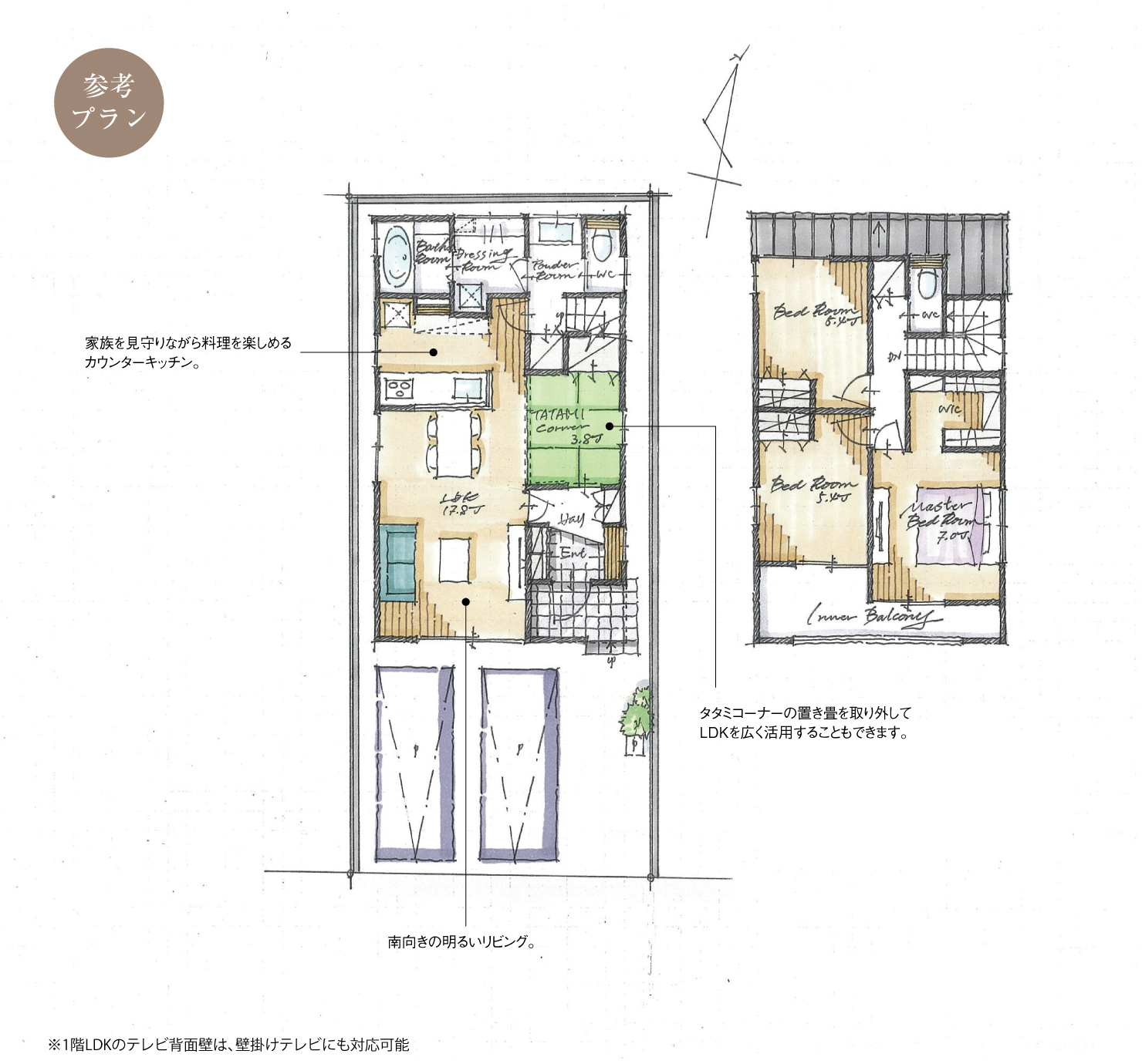 5_間取図_plan3_緑区砂田Ⅱ_注文