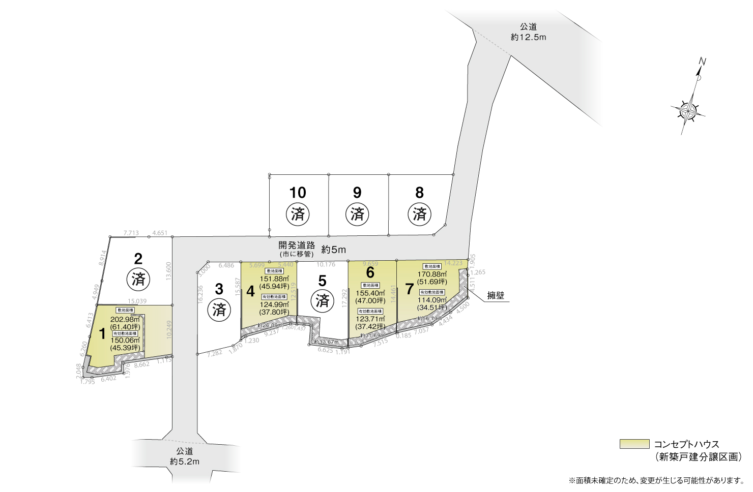 4_区画図_知立市来迎寺町Ⅳ