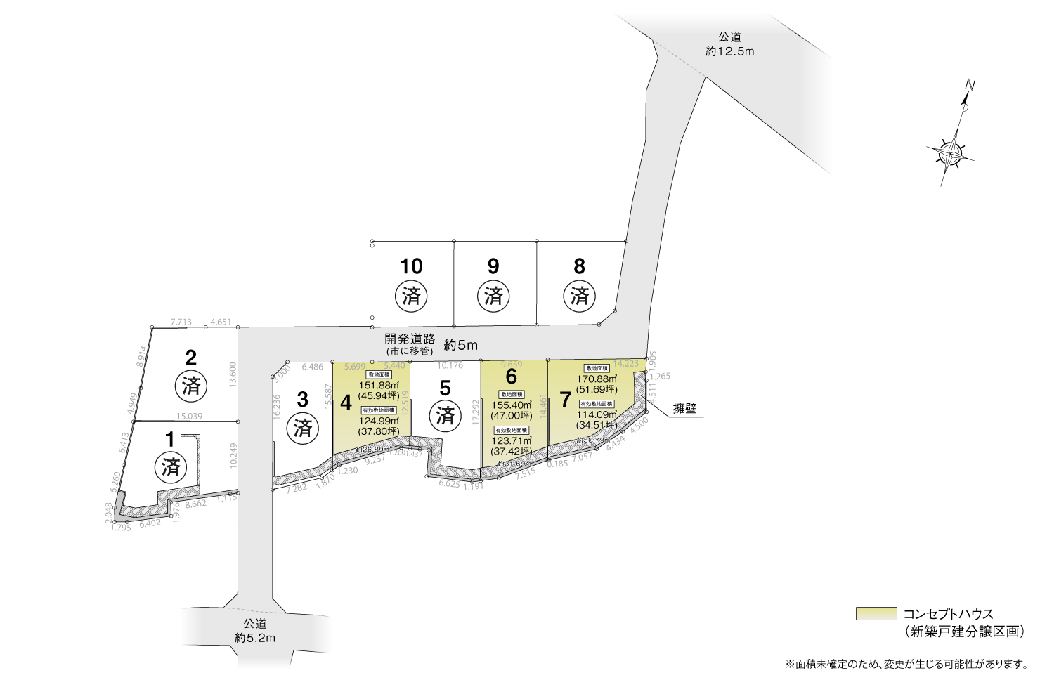 4_区画図_知立市来迎寺町Ⅳ