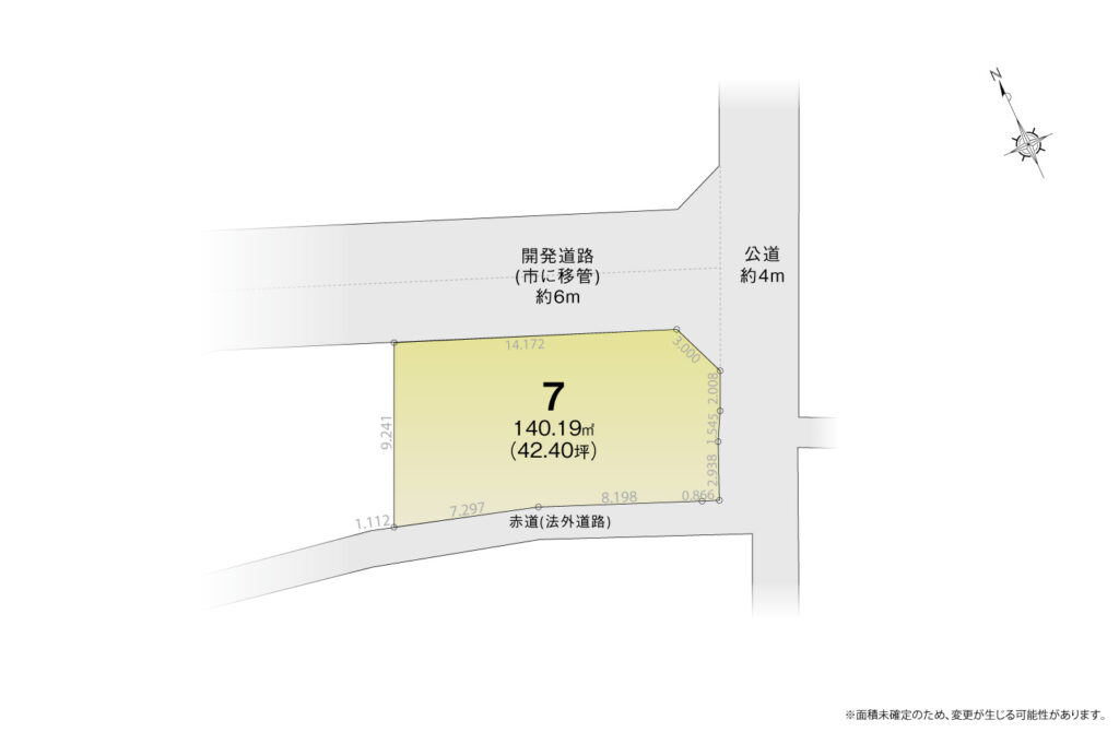 4_区画図_知立市八橋町Ⅵ_7区画のみ