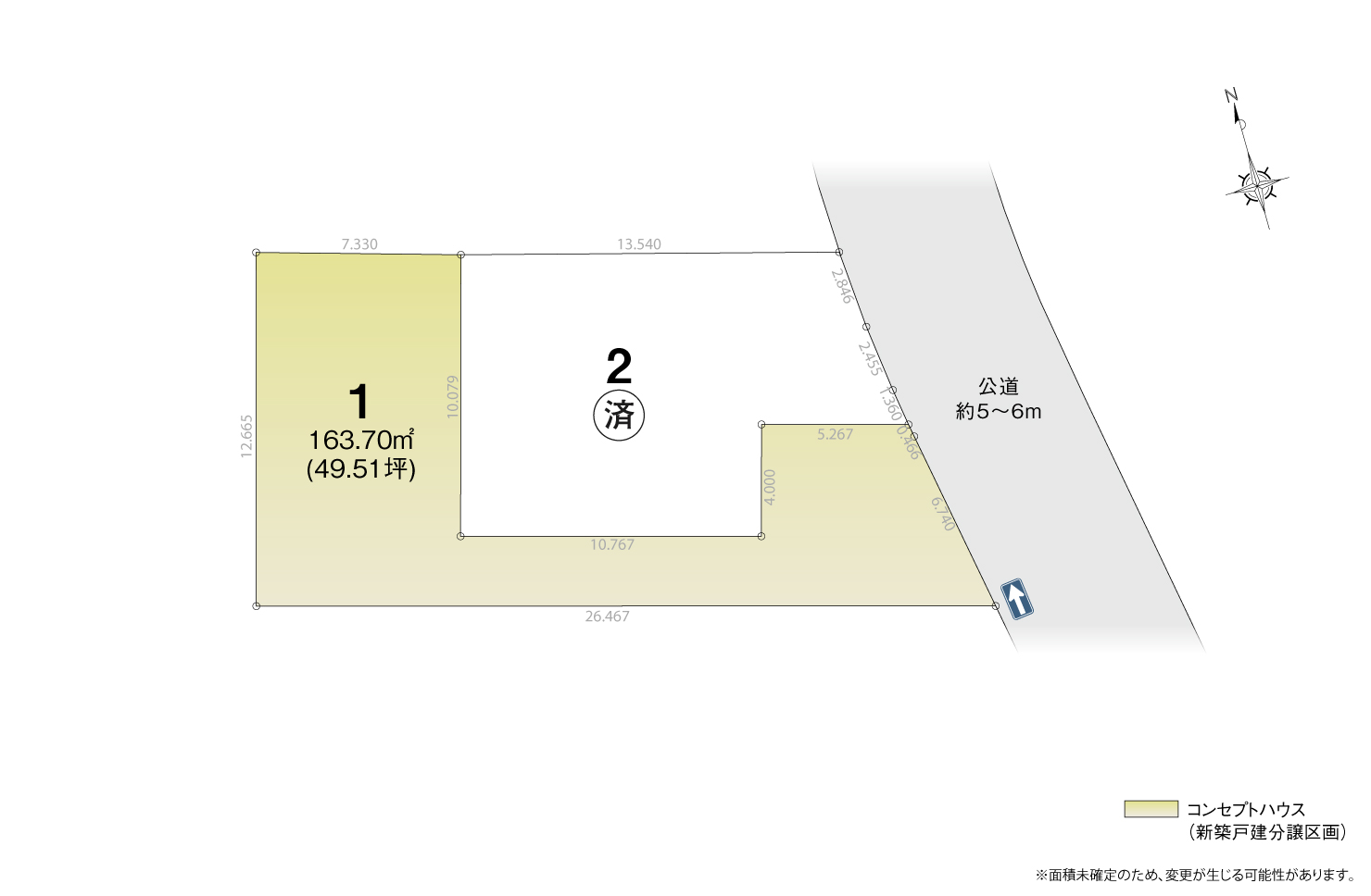 4_区画図_東郷町白鳥Ⅱ