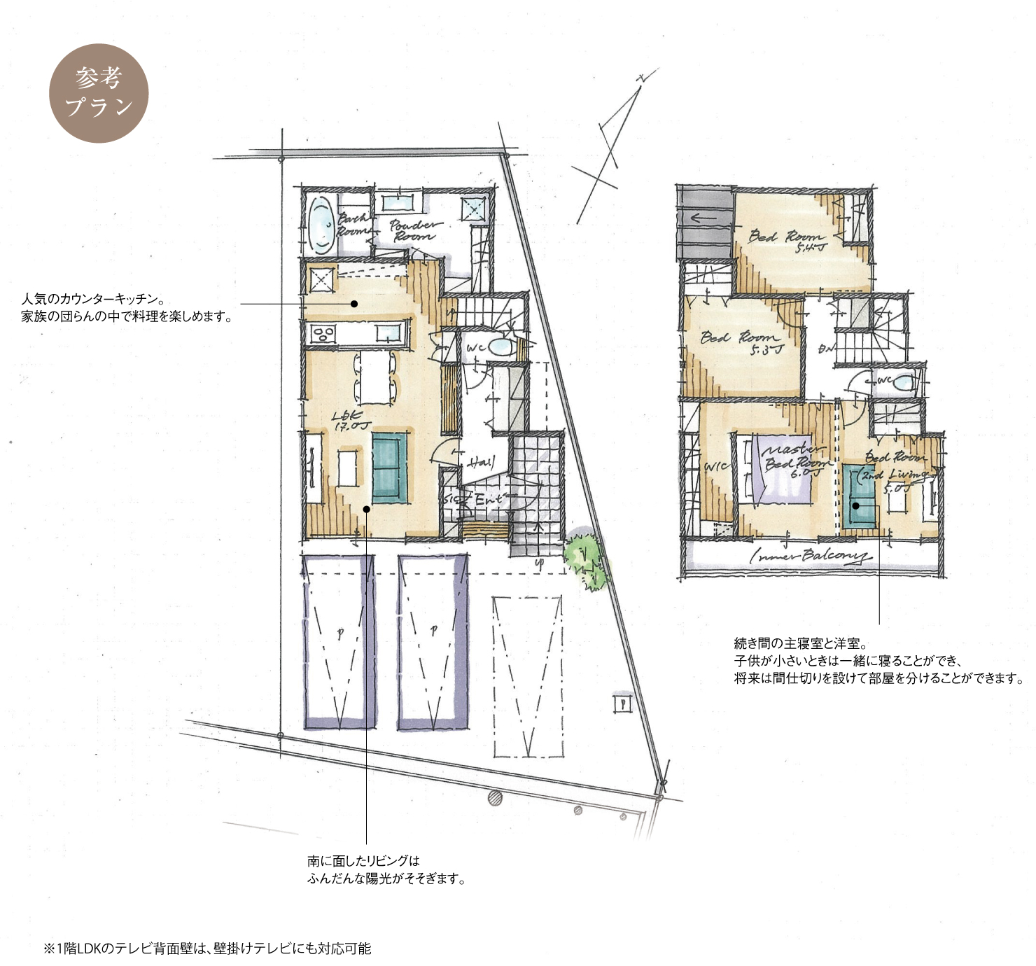 5_間取図_plan2_東海市加木屋南Ⅱ_注文