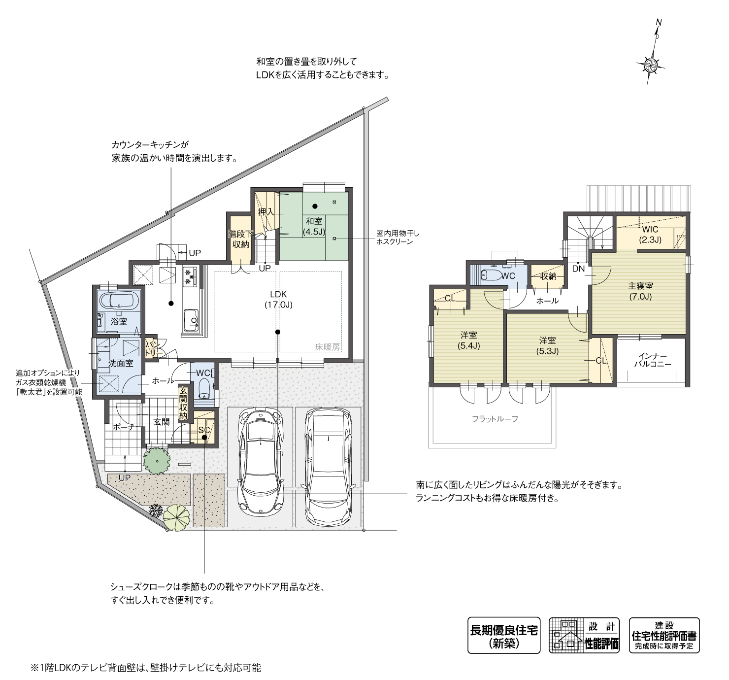 5_間取図_plan1_東海市荒尾町Ⅵ