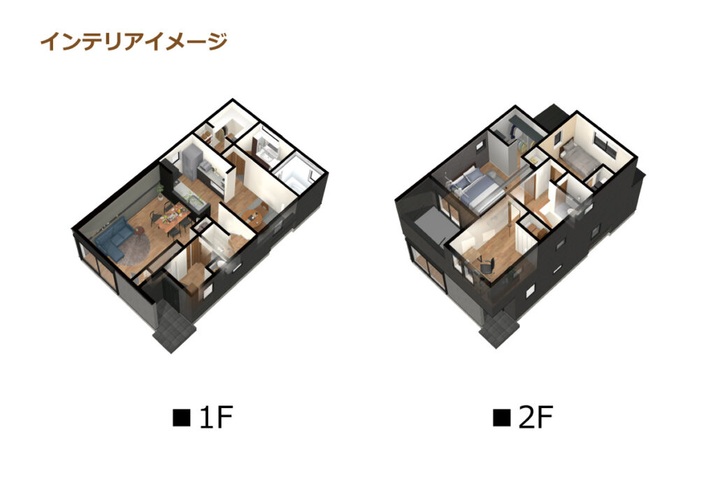 5_間取図_plan2_緑区砂田Ⅱ_インテリアイメージのみ