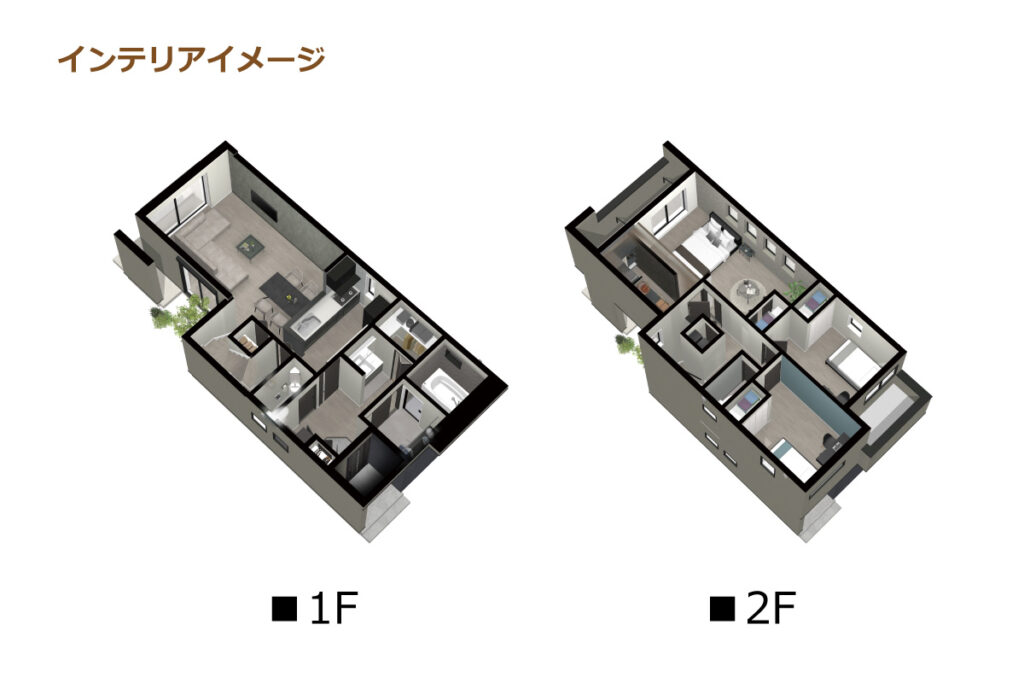5_間取図_plan1_北区志賀町_インテリアイメージのみ