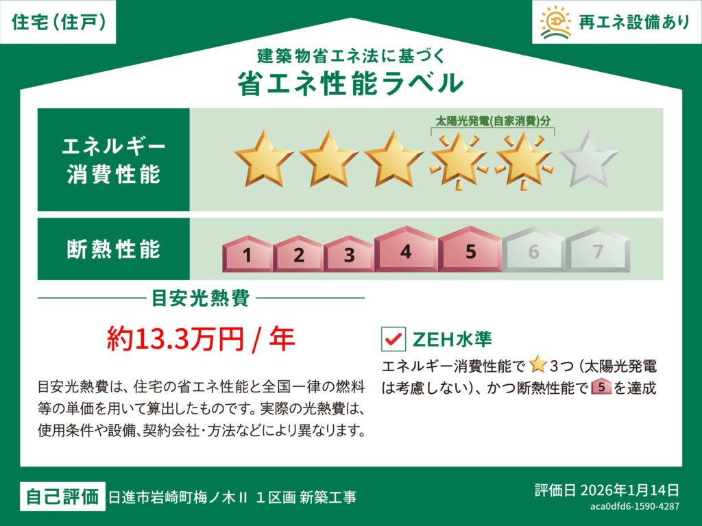 省エネラベル_plan1_日進市岩崎町Ⅴ