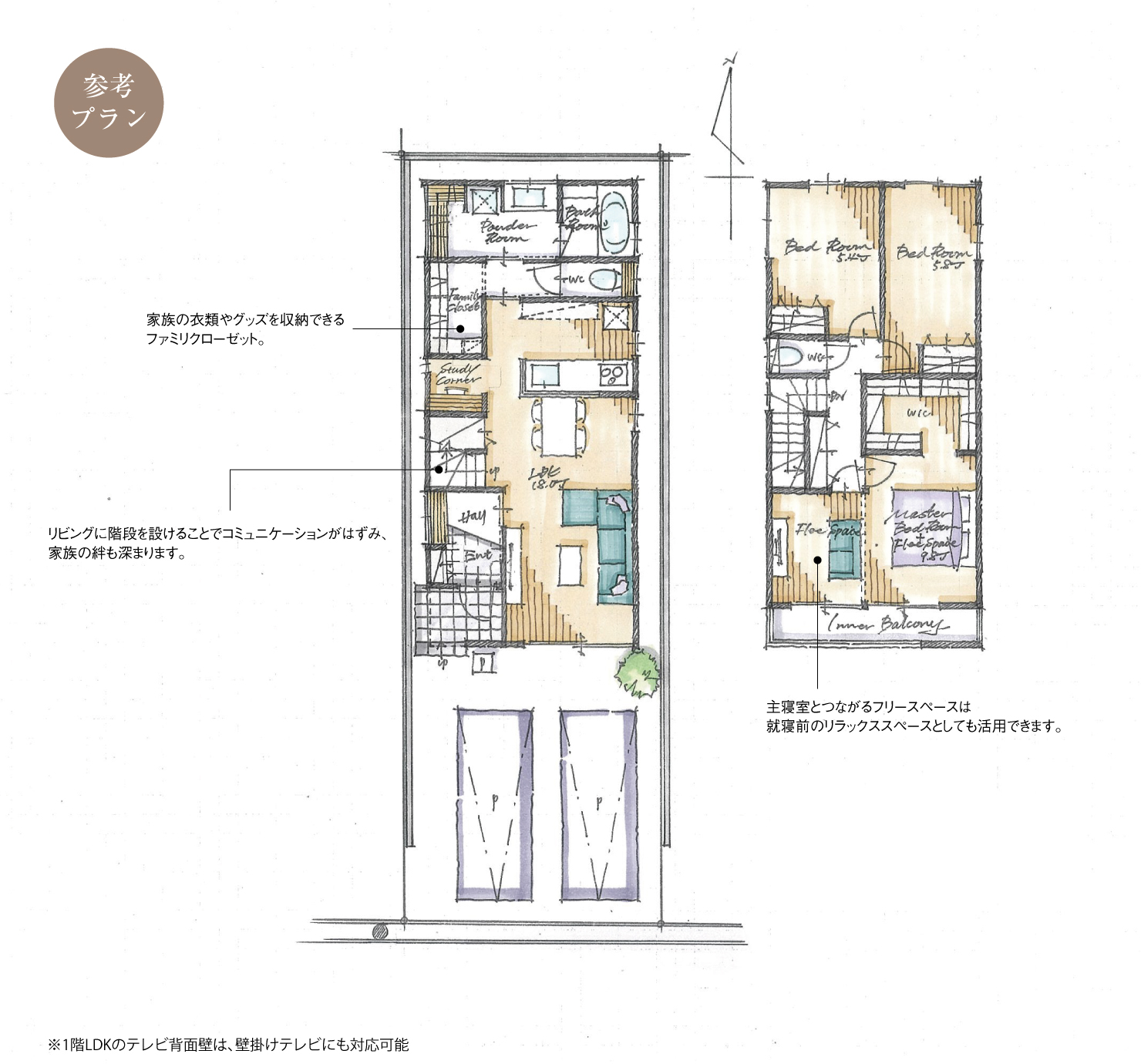 5_間取図_plan1_北区西志賀町Ⅱ_注文