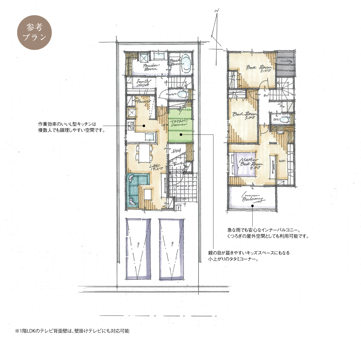 5_間取図_plan2_北区西志賀町Ⅱ_注文