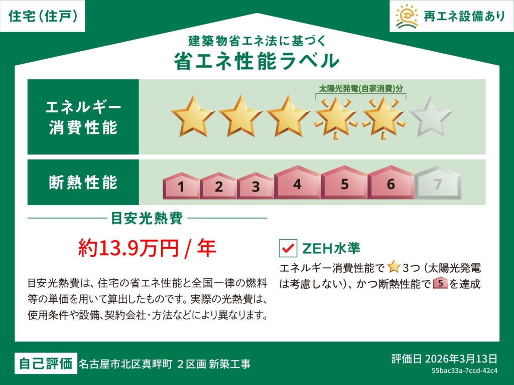 省エネラベル_plan2_北区真畔町